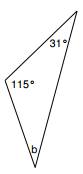 给定两个角度求三角形的角度在线测验 7.3