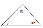 给定两个角度求三角形的角度在线测验 7.5