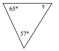给定两个角度求三角形的角度在线测验 7.7