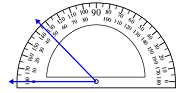 使用Protractor测量角度工作表在线测验 1.2