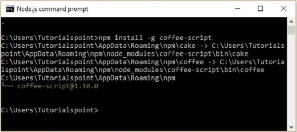 安装 CoffeeScript