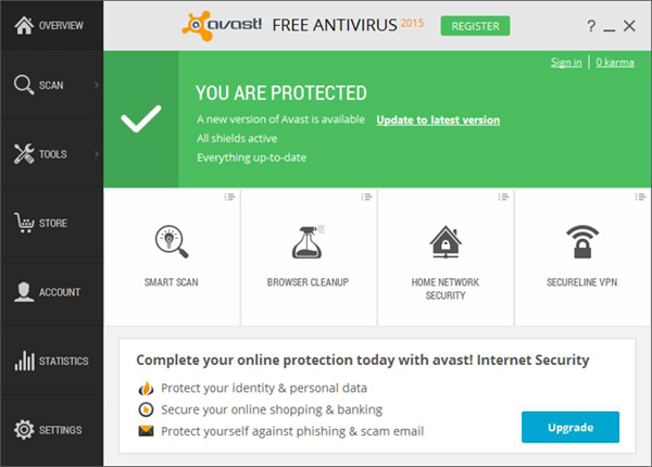 Avast 免费防病毒软件