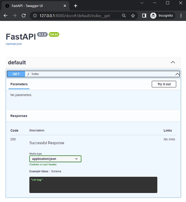 FastAPI 开放API