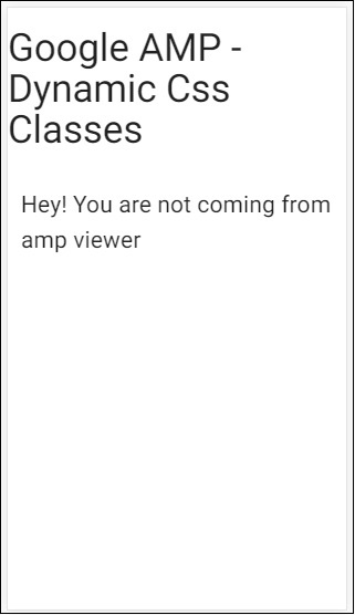 amp 动态 CSS 类