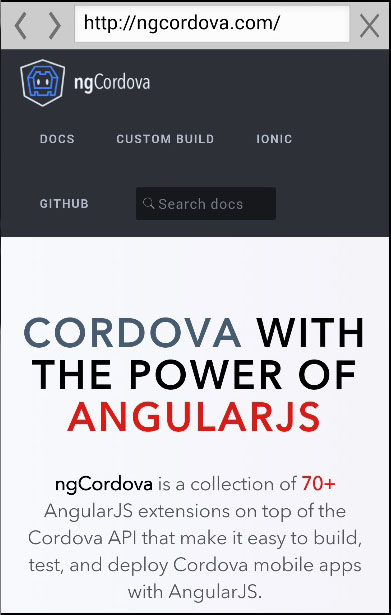Ionic Cordova InApp 浏览器