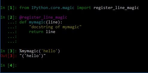 IPython 自定义线条魔术函数
