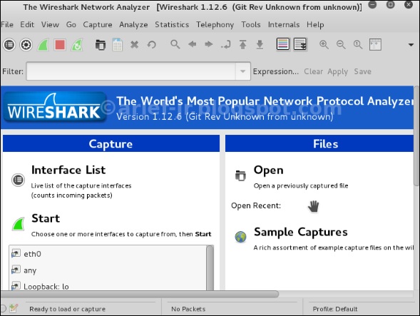 Wireshark图形用户界面