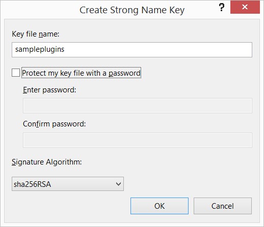Mscrm 插件签名组件添加密钥
