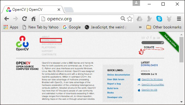 OpenCV 主页