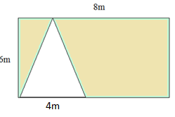 涉及矩形和三角形的面积 测验 6