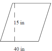 平行四边形的面积 测验 10