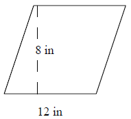 平行四边形的面积测验3