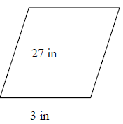 平行四边形的面积 测验 5