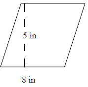 平行四边形的面积 测验 8