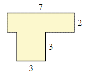 分段矩形图形的面积 示例 1