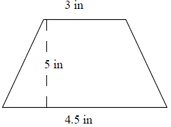 梯形的面积 示例 1