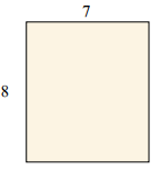 区分矩形的面积和周长测验5