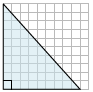 求网格上直角三角形的面积 测验 6