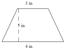使用三角形和矩形求网格上梯形的面积 测验 1