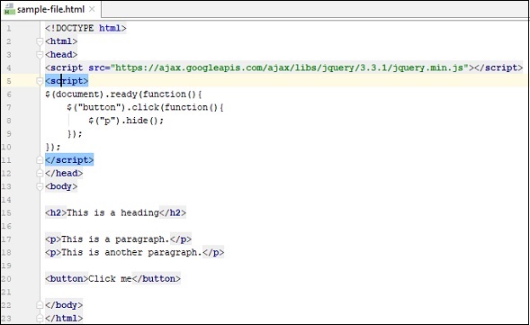 HTML 示例代码