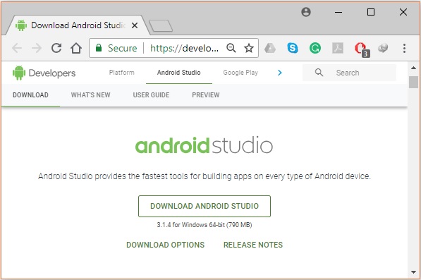 环境 Android Studio