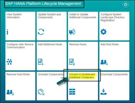 SAP HANA 平台生命周期管理