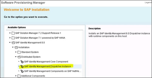 SAP Identity Management 调度程序实例