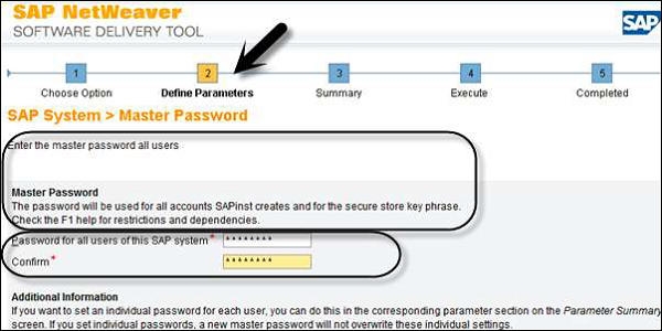 SAP 主密码