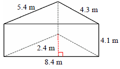 三棱柱的表面积测验 10