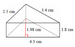 三棱柱的表面积测验8