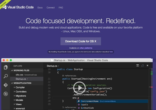 下载 Visual Studio 代码