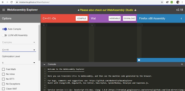 WebAssembly 浏览器