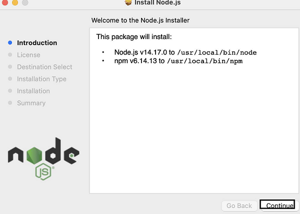 Node.js 安装程序